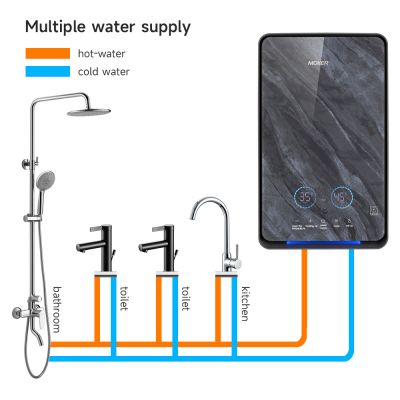 Wholesale 5-speed Heating Instant Electric Water Heater With LED Touch Screen
