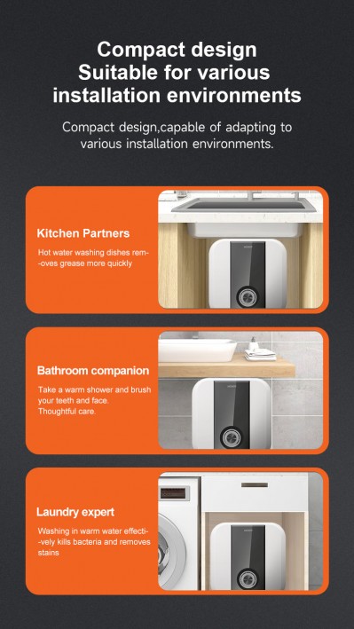 Space Occupation of Different Water Heaters